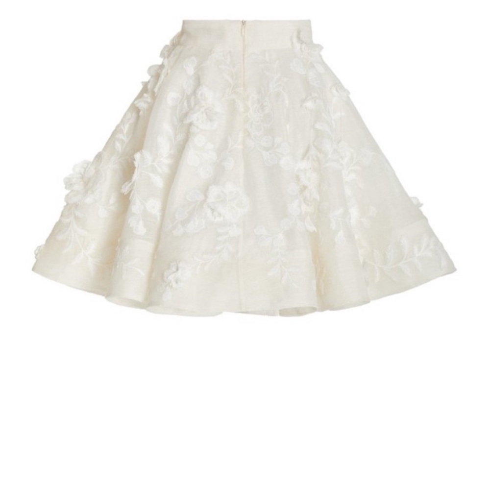Zimmerman Ivory Postcard Applique Skirt Resort RTW 2022